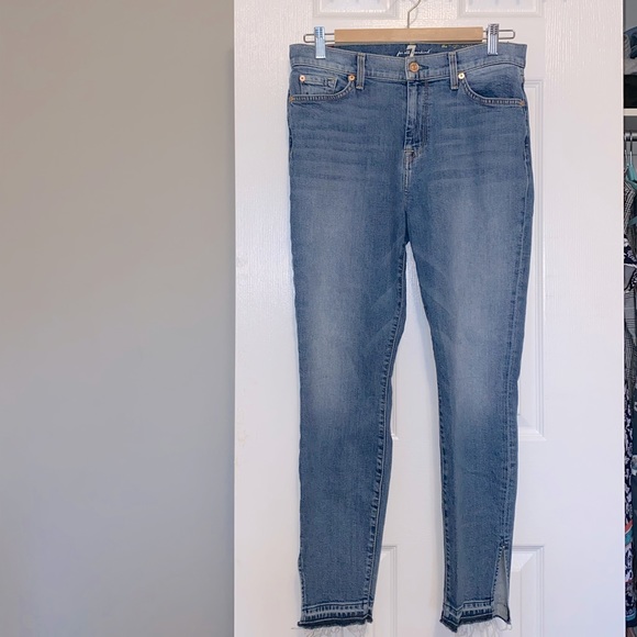 The High Waist Ankle Skinny by 7 For All Mankind - Picture 1 of 1